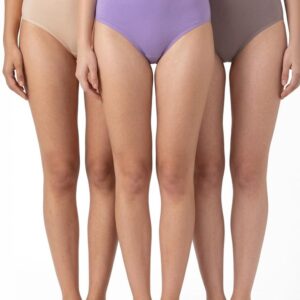 Van Heusen Women’s 100% Cotton Hipster Panty – Pack of 3 | Everyday Panty | Anti‑Bacterial Tech | Keeps you dry and Fresh | Sweat Absorbent | Inner Elastic | No‑Marks Waistband | Solid Colors | (Assorted Fresh colors ) Style 11101