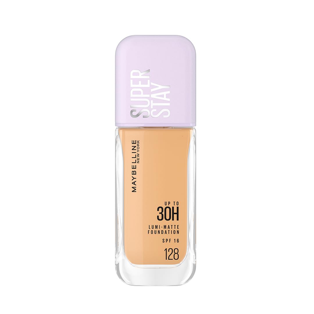 Maybelline New York Super Stay Lumi Matte Liquid Foundation, 128