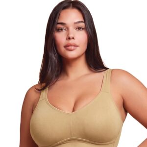 Van Heusen Women’s Cotton Minimiser Bra | Non‑Padded | Wireless | Full‑Coverage | Reduces bust size by 1.5inches | Double‑Lined laminated cups for superior hold | High‑Stretch Cotton | Anti‑Bacterial Tech | Keeps you dry and Fresh | Sweat Absorbent | Fabric Straps for better support | Style 22011