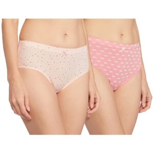 Van Heusen Women’s Hipster Panty |Everyday Panty|Cotton Stretch|Anti‑Bacterial Tech|Keeps You Dry and Fresh|Sweat Absorbent|Inner Elastic|No‑Marks Waistband (Assorted Elevated Prints) Style 11113
