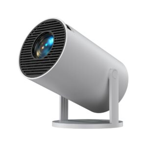 Portronics Beem 440 Smart LED Projector with 720p HD Resolution, Rotatable Design, Built-in Streaming Apps (Netflix, Prime Video, Hotstar), 2200 Lumens, Screen Mirroring, 3 Watts Speaker (White)
