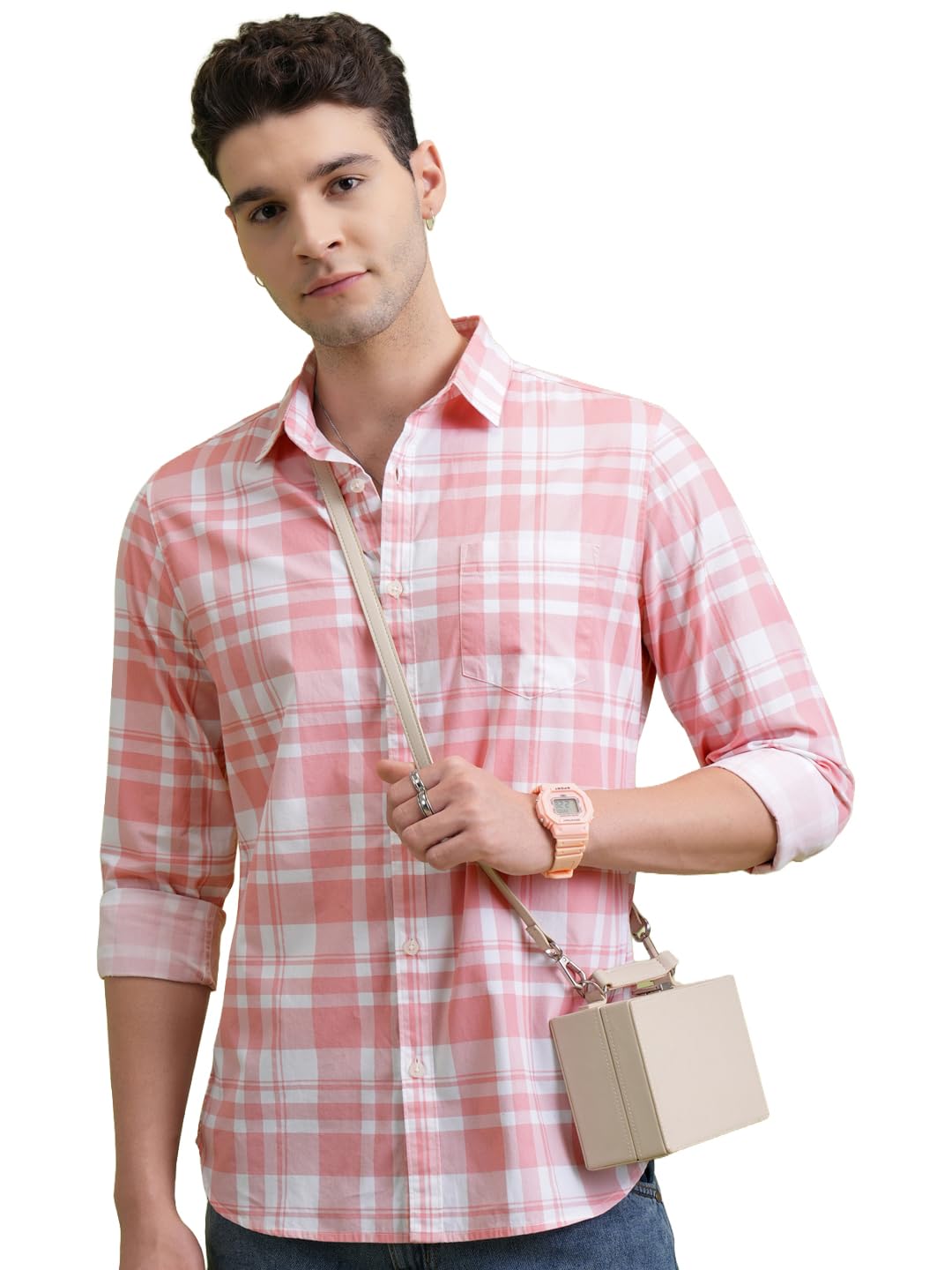 Highlander Cotton Men Shirt, Regular Fit