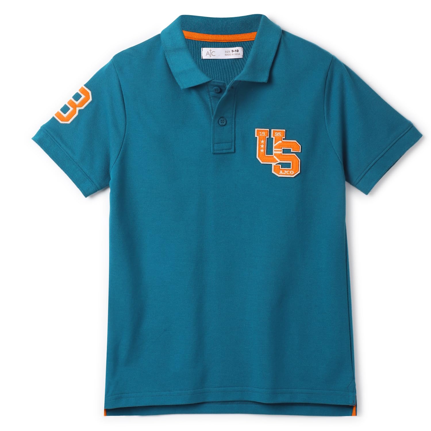 Alan Jones Clothing Boy's Cotton Regular Fit Polo T-Shirt
